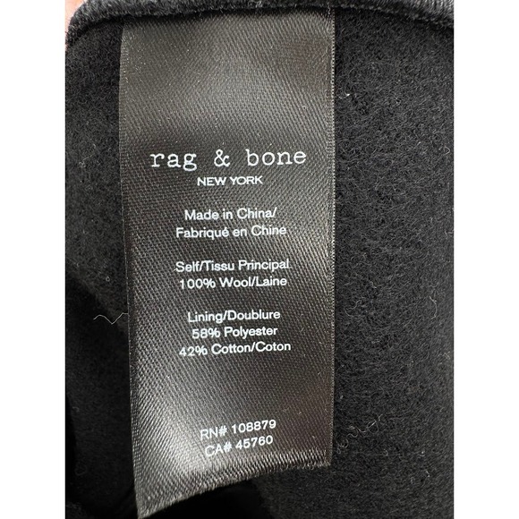 Rag & Bone Slade Blazer 100% Wool Tailored Fit Blazer Size 4 - Picture 12 of 13